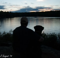 Watching the sun go down. Final weekend of my leave.